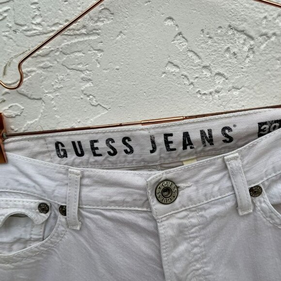 Guess Jeans Mens Falcon Style Boot Cut Jeans White Size 30 - Picture 9 of 12